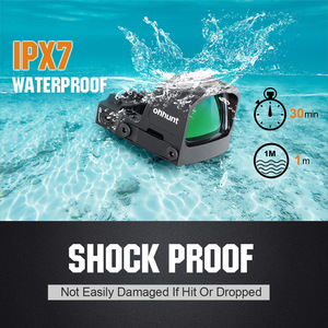 Mira Telescópica Ohhunt IPX7 de Aluminio Resistente a Impactos con Punto Verde, Ventana Grande 24x17, Activación por Movimiento, Mira Reflex con Punto Rojo - Product Image 4