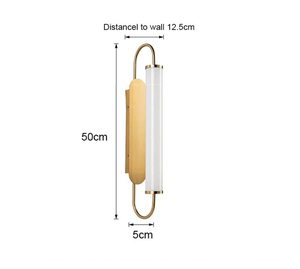 <span class=keywords><strong>Lampe</strong></span> murale décorative moderne en métal et verre <span class=keywords><strong>LED</strong></span>, éclairage mural intérieur <span class=keywords><strong>pour</strong></span> la maison, le salon, la chambre, le couloir, les escaliers et les passages - Product Image 2