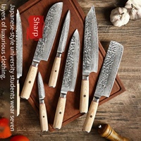 Japans 67-laags Damascus staal Santoku koksmes VG10 kern vlees groente fruit snijmes set