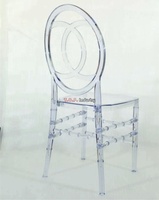 Chaise Infinity transparente pour événements de mariage, chaise en plastique moderne pour hôtel, mobilier résistant à l'eau, empilable et durable
