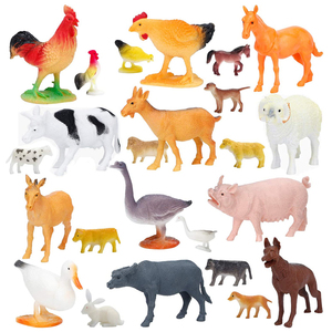 Jouets d'<span class=keywords><strong>animaux</strong></span> de <span class=keywords><strong>ferme</strong></span> en plastique de grande taille en gros, ensemble de jeu de simulation réaliste pour enfants, figurines d'<span class=keywords><strong>animaux</strong></span> en jouet - Product Image 3