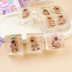Mini Squishies Kawaii Capybara Cartoon Parfumés à Remontée Lente, Jouet Anti-Stress pour Enfants, Jouet Sensoriel Squishy en Forme de Gourmandise - Product Image 1