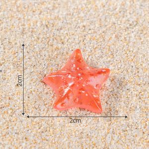 Figurines de mini étoiles de mer lumineuses en résine, ornements miniatures qui brillent dans le noir pour micro-paysages, jardins féériques et décorations d'aquariums - Product Image 6