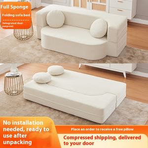 Sofá modular moderno de tela comprimida para sala de estar, apartamento pequeño, juego de cama plegable dos en uno - Product Image 5