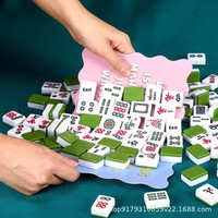 Jeu de cartes de Mahjong américain en plastique de qualité supérieure, épais, imperméable, respectueux de l'environnement, avec cartes de notation pour jeu de société