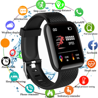 Bracelet Connecté 116 Plus T500 - Suivi Sportif Électronique et Moniteur de Condition Physique D18 D20 Y68 avec Fréquence Cardiaque, Pression Artérielle et Calendrier - 116plus