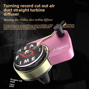 Haut de gamme de luxe haut de gamme tourne-disque <span class=keywords><strong>voiture</strong></span> sortie d'air désodorisant aromathérapie parfum comprimés désodorisation Type de liquide léger - Product Image 4