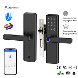 กุญแจล็อคอัจฉริยะ Aurelysse Tuya/TTlock แบบลายนิ้ว<span class=keywords><strong>ม</strong></span>ือ สำหรับประตูภายในบ้าน พร้อ<span class=keywords><strong>ม</strong></span><span class=keywords><strong>ม</strong></span>ือจับ ป้องกันการโจรกรร<span class=keywords><strong>ม</strong></span> ระบบรักษาควา<span class=keywords><strong>ม</strong></span>ปลอดภัยอัจฉริยะ - Product Image 1