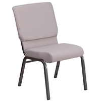 Chaise d'église rembourrée en tissu avec structure en fer empilable, idéale pour les sanctuaires, les auditoriums et les théâtres – Vente en gros à prix réduit
