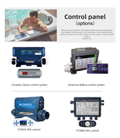 JOYSPA Swim Spa extérieur en acrylique, piscine à débordement chauffée avec hydromassage, autoportante, pour hôtels et jardins