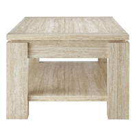 MEUBLES JIAMEIJIA |   Table basse carrée avec étagère de rangement ouverte