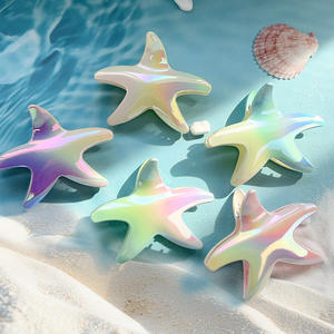 Pince à cheveux étoile de mer Ocean Starfish, plaquée dégradé, type pince requin, pour femmes, accessoires de coiffure d'été pour la plage - Product Image 1
