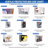 Boîte de présentation Elite Trainer Box en acrylique transparent de qualité archivistique de 5 mm, personnalisée en usine, fabriquée à la main, scellée avec un fermeture magnétique robuste