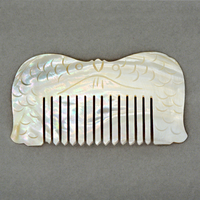 Peignes et brosses à cheveux en coquillages de la série animale, artisanat en coquillages de style méditerranéen, décoration intérieure, petits cadeaux, souvenirs d'aires touristiques