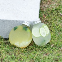 Bouteille en Plastique PET Jetable de 300 ml de Haute Qualité pour Boissons et Jus avec Bouchon à Vis, Vente en Gros Fabricant