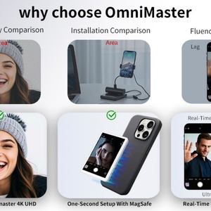 Màn hình giám sát từ tính linh hoạt 4 inch cho iPhone phụ kiện nhựa không dây điều khiển từ xa vlog Selfie phát trực tiếp - Product Image 2