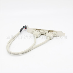 เคสคอมพิวเตอร์ สาย USB 2.0 ด้านหลังสำหรับติดตั้งกับเมนบอร์ด 9 พิน เป็นพอร์ตคู่ สายต่อขยายสำหรับเดสก์ท็อปแบบตัวเมีย - Product Image 5