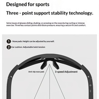 Lunettes Intelligentes de Cyclisme Extérieur Transfrontalier L805 avec Caméra, Contrôle Tactile pour Appels et Musique, Compatibles Myopie