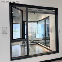 Ventana Moderna de Alto Rendimiento Insonorizada con Apertura Abatible hacia Afuera, Grosor de Hoja de 78 mm y Cara Visible Ultra Delgada de 49 mm