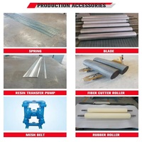 Ligne de production automatique SMC DEMETER avec moteur et pompe, largeur 1200 mm, vitesse 18 m/min, système d'alimentation en ligne pour la fabrication de feuilles de fibres