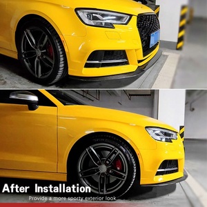 Auto di fabbrica <span class=keywords><strong>A3</strong></span> S3 in fibra di carbonio labbro anteriore per <span class=keywords><strong>Audi</strong></span> S3 <span class=keywords><strong>A3</strong></span> 8v.5 Sline berlina 2017 2018 2019 <span class=keywords><strong>2020</strong></span> paraurti anteriore slipitter Kit corpo Splitter - Product Image 6