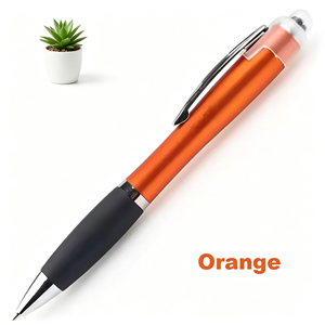 Bulk Order Custom Printed Logo Promotional Ballpoint <b>Pen</b> LED Light Up <b>Pen</b> Touch Screen Retractable Office Stationery Gift - Product Image 1