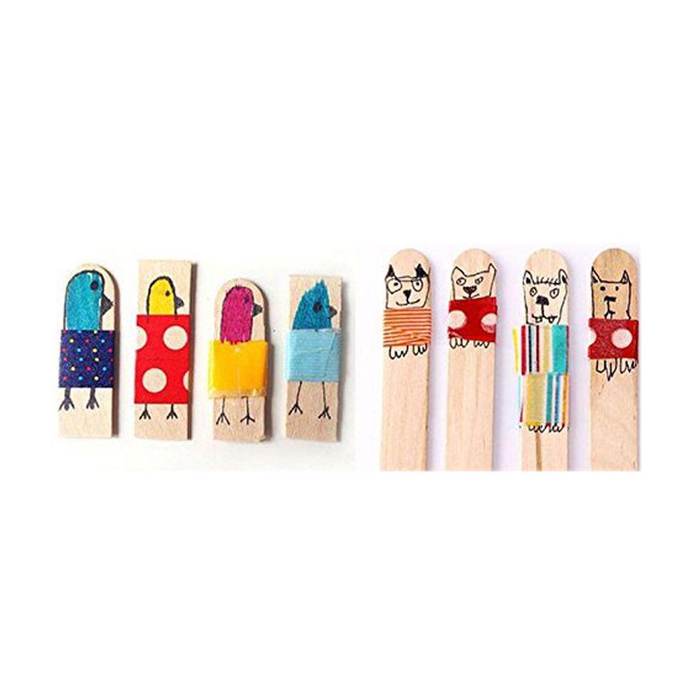 Popsicle En Bois Bâton de Popsicle Maison Bâtons De Glace En Bois Naturel Bâtons D'artisanat Idéal pour L'artisanat Maison