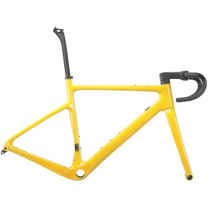 Cadre de vélo en gravier entièrement en fibre de carbone T1100 700C Cadres de vélo en gravier de course sur route avec guidon Aero BB79 UD Cadre de frein à disque - Product Image 5