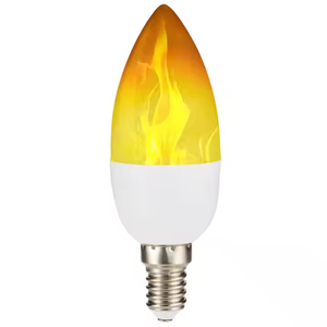 <span class=keywords><strong>Ampoule</strong></span> <span class=keywords><strong>LED</strong></span> à filament <span class=keywords><strong>E14</strong></span> avec effet de <span class=keywords><strong>flamme</strong></span> vacillante pour lustre rétro décoratif - Product Image 4