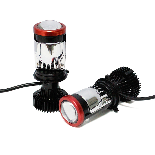 130W 22000LM 6000K ZDY7 Super Bright Luces Led Para Automobile Mini Moto Bike Lights H4 Mini Projector Lens