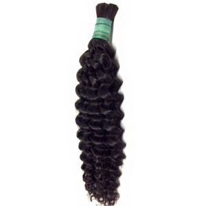 Extensiones de Cabello Humano Remy Virgen Brasileño Rizado, Color Natural, Calidad Premium, Servicio OEM Disponible, Venta al Por Mayor, 100g - Product Image 1