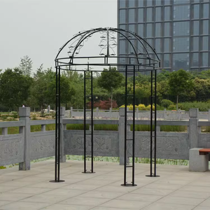 Pergola de style français, robuste, en forme de cage à oiseaux, arche, tonnelle, jardin extérieur, blanc en vrac, décoration, gazebo pour mariage - Product Image 3