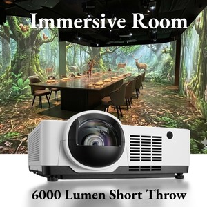 Projecteur laser 3LCD SMX 6000 lumens à courte focale pour <span class=keywords><strong>projection</strong></span> immersive à courte distance en intérieur, idéal pour les restaurants et la <span class=keywords><strong>projection</strong></span> <span class=keywords><strong>de</strong></span> dîners - Product Image 1