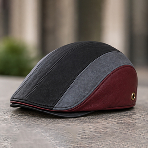 Casquettes personnalisées en cuir véritable et coton, casquettes de cowboy, casquettes de baseball, casquettes plates en velours, casquettes de sport - Product Image 5