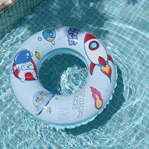 TANYOZHE Kids Inflatable Swim Ring Cartoon Print Anti-Tip Float For Swimming Pool Use - Product Image 1