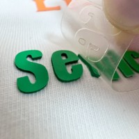 Transferts thermiques personnalisés pour étiquettes de vêtements, impression par transfert pour T-shirts, sacs, chaussures, vêtements de marque
