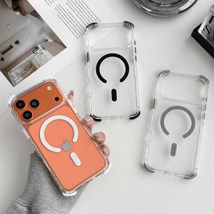 Custodia <span class=keywords><strong>Trasparente</strong></span> Antiurto con Ricarica Wireless 2 in 1 in TPU e PC per <span class=keywords><strong>iPhone</strong></span> 16/17 Pro Max - Product Image 2