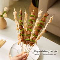 Brochettes et bâtonnets de barbecue jetables en bambou, écologiques, faciles à nettoyer, vente en gros Chine +86 15060716040