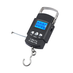 Balance électronique portable pour bagages avec ruban à mesurer de 1 m, affichage LCD 0-50 kg, pesée haute précision pour les voyages et l'expédition - Product Image 2