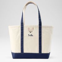 Sac fourre-tout personnalisé en toile souple brodée de grande capacité pour le shopping et les voyages