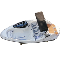 Luxe 15Ft 6 personnes conception de bateau de vitesse 6 personnes loisirs 4.8M conception de sol haut de gamme moteur hors-bord Mini Yacht à vendre