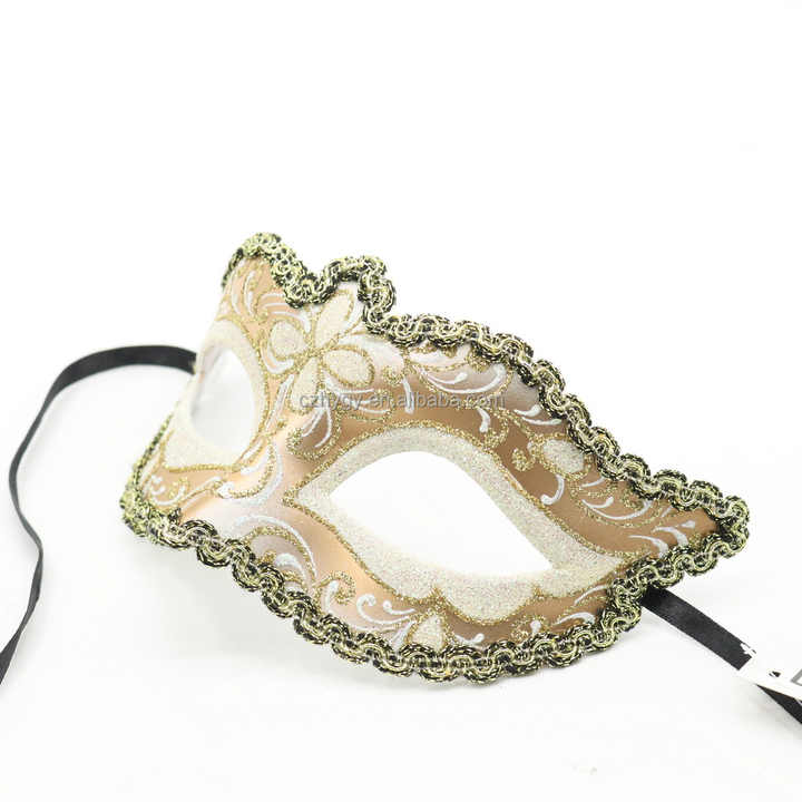 White High Quality Plastic Mardi Gras Party Venetian Style Plastic Masquerade Ball Costumes ...