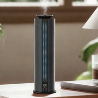 Diffuseur de Tour en Aluminium Rechargeable USB-C, Machine de Diffusion d'Huiles Essentielles Électrique pour 90 m², Contrôlée par Application, Sans Eau