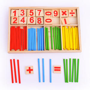 Juguetes Educativos para Bebés, Palitos de Contar de Madera, Juguetes Montessori, Regalo Matemático para Bebés, Caja de Madera - Product Image 2