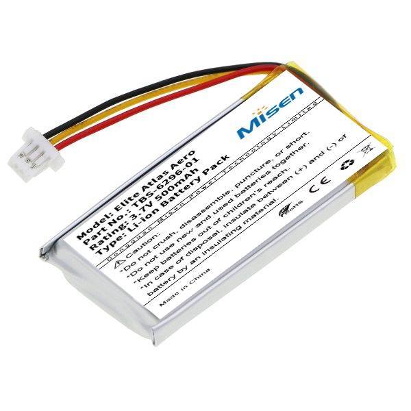 Hot Sale 3.7V 500mAh Elite Atlas Aero TBS-6296-01 Lithium Polymer Replacement Battery for Wireless Headset Headphone