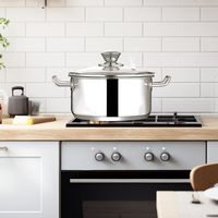 Plat à casserole portable en acier inoxydable avec couvercle en verre idéal pour le stockage des aliments Roti parfait pour l'exportation domestique à un prix abordable