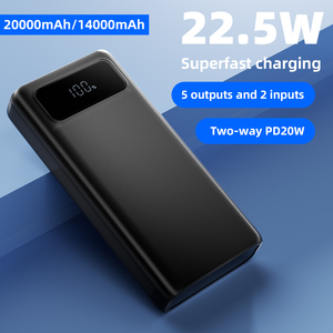 Cargador Portátil, <span class=keywords><strong>Banco</strong></span> de Energía con 4 Salidas USB, 20000mAh, Carga Rápida para Laptops y Teléfonos, con Luces de Emergencia - Product Image 4