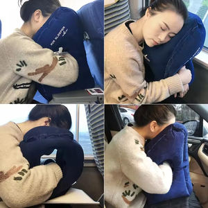 Design innovativo cuscino gonfiabile da viaggio aereo brevettato valvola atmosferica cuscino gonfiabile collo per il viaggio da dormire - Product Image 4