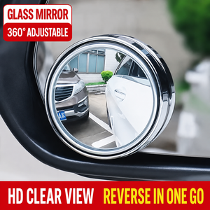 Rétroviseur Angle Mort Voiture Universel, Miroir Grand Angle Réglable 360°, Miroir Auxiliaire de Stationnement - Product Image 2