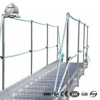 Embarquement de bateaux en alliage d'aluminium Passerelle marine de 6m en aluminium pour quais flottants
